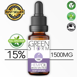 Huile de Chanvre BIO  Broad Spectrum 15% 1500 mg 10 ml saveur Hemp Natural precio