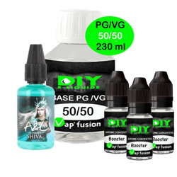 Pack base DIY facile e liquide Shiva  230 ml A&L  Arôme + Booster características