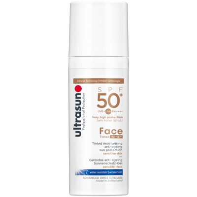 Crème solaire pour le visage teintée SPF50 de Ultrasun (différentes teintes) - Honey