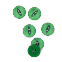 Boutons ronds vert foncé 16 mm características
