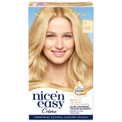 Clairol Nice' n Easy Crème Natural Looking Oil Infused Permanent Hair Dye 177ml (Various Shades) - 11 Ultra Light Blonde en oferta