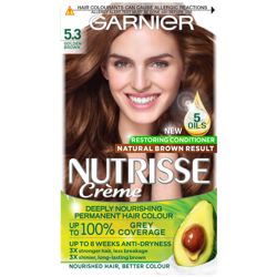 Garnier Nutrisse Permanent Hair Dye (Various Shades) - 5.3 Golden Brown características