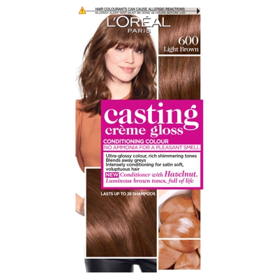 L'Oréal Paris Casting Crème Gloss Semi-Permanent Hair Dye (Various Shades) - 600 Light Brown