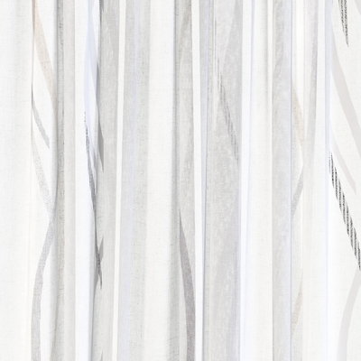 Voilage rayures ondulées grande largeur