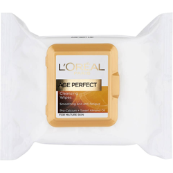 Lingettes Nettoyantes L'Oreal Paris Age Perfect pour Peaux Matures (25 lingettes) en oferta