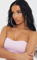 Créoles oversize dorées strassées, Doré características