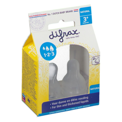 Difrax® Tétine Natural 1-2-3 0+ mois en oferta