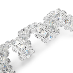 Ruban passementerie argent à sequins características