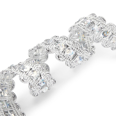 Ruban passementerie argent à sequins