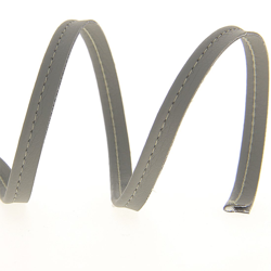 Passepoil simili-cuir gris foncé 10 mm en oferta