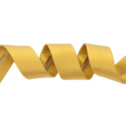 Biais simili cuir doré 20 mm características