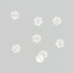 Boutons forme petite fleur blanc 10 mm precio
