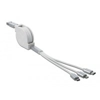 85850 câble USB 0,98 m USB 2.0 USB A USB C/Micro-USB B/Lightning Argent, Blanc