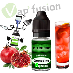 E liquide Grenadine 10ml Vapfusion características