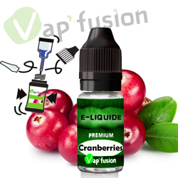 E liquide cranberry 10ml Vapfusion características