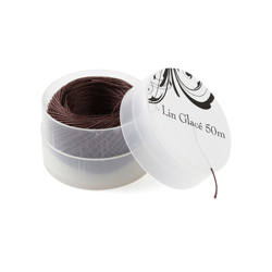 Fil de lin glacé marron en oferta