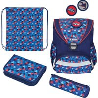 UltraLight Geometric Ensemble de cartables Garçon Polyester Bleu, Rouge en oferta