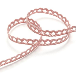 Ruban dentelle 10 mm rose saumon características
