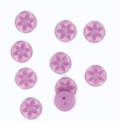 Boutons fleur 2 trous lilas 11mm en oferta