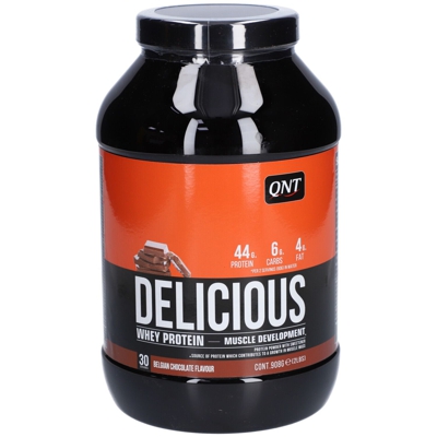QNT Delicious Whey Protein Poudre chocolat belge