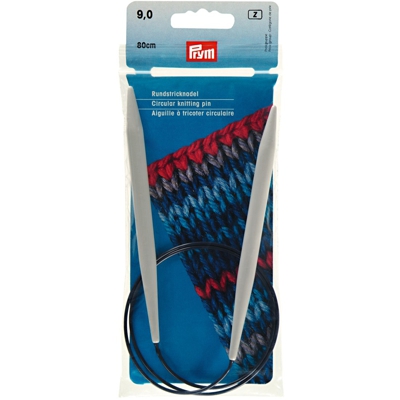 Aiguilles à tricoter circulaires, gris perle ou gris