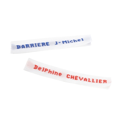 Etiquettes nom brodé pour vêtements