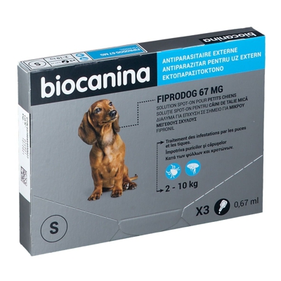biocanina Fiprodog Solution spot-on pour petits chiens