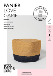 Patron Panier crochet Love game - Ra-Ra Raffia Wool & the Gang en oferta