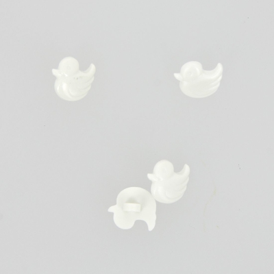 Boutons forme canard blanc 15 mm