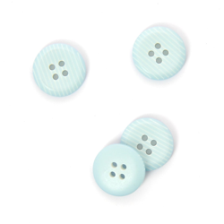 Boutons striés 2 trous bleu clair 19 mm en oferta