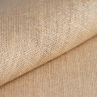 Toile de jute fil argent