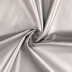 Tissu simili cuir souple Irise argent precio