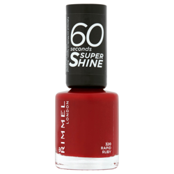 Vernis à ongles 60 Seconds Super Shine Rimmel 8 ml (disponible en plusieurs teintes) - Rapid Ruby características