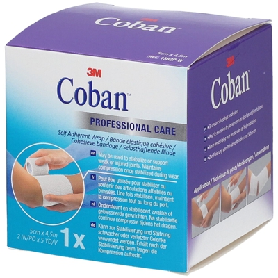 Coban bande cohésive blanc 2,3 m x 5 cm
