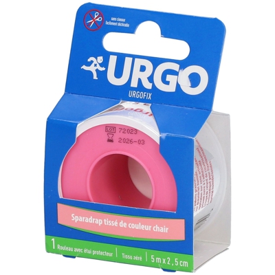 Urgo Urgofix Sparadrap Résistant Chair 5 m x 2,5 cm