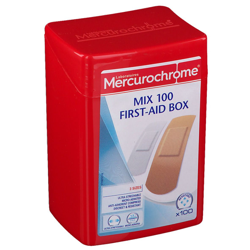 Mercurochrome® Pansements Mix 100 First Aid Box características
