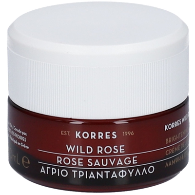 Korres Rose Sauvage Crème Jour Éclat 1ères Rides Peaux normales à mixtes
