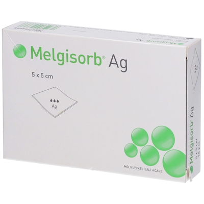 Melgisorb® Ag Pansements alginate antimicrobiens 5 x 5 cm
