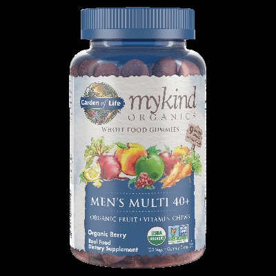 mykind Organics Multivitamines Hommes 40+ - Baies - 120 Comprimés à Croquer