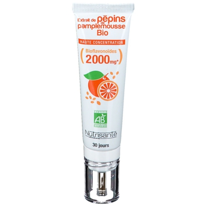 Nutrisante Extraits de Pépins de pamplemousse Bio Forme Liquide