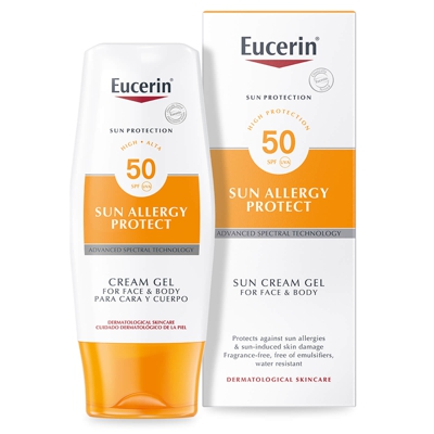 Eucerin® Sun protection solaire allergique crème-gel 50 haute (150ml)