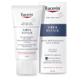 Eucerin® Dry Skin Replenishing crème de nuit visage 5% urée avec lactate (50ml) en oferta
