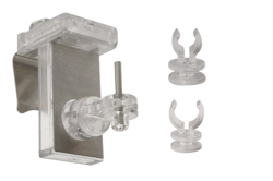 Lot 2 supports adhesifs clipvit transparent en oferta