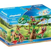 FamilyFun Orangs outans avec grand arbre, Jouets de construction