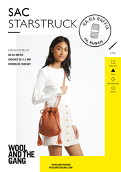 Patron Sac crochet Starstruck - Ra-Ra Raffia Wool & the Gang en oferta