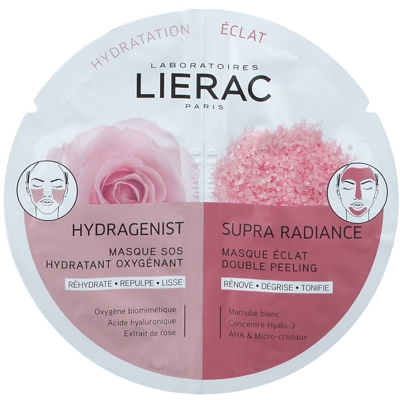 Lierac Hydragenist Masque SOS hydratant + Supra Radiance Masque éclat double peeling