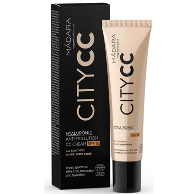CC Crème Hyaluronique Antipollution SPF 15 MÁDARA - Beige clair 40 ml