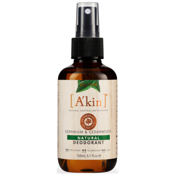 A'kin Cedarwood & Geranium Natural Deodorant 150ml características