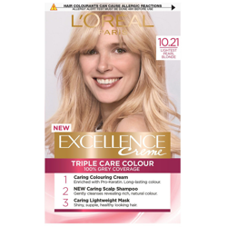 L'Oréal Paris Excellence Crème Permanent Hair Dye (Various Shades) - 10.21 Lightest Pearl Blonde precio