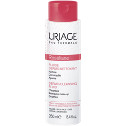 Fluide Dermo-Cleansing Anti-rougeurs Uriage Roséliane (250ml) en oferta